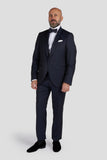 Tuxedo In Pure Blue Wool