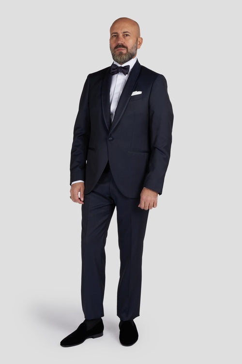 Tuxedo In Pure Blue Wool