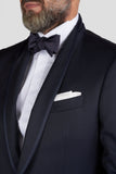 Tuxedo In Pure Blue Wool