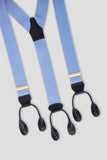Bretelle Sartoriali Micropois Azzurro/Bianco
