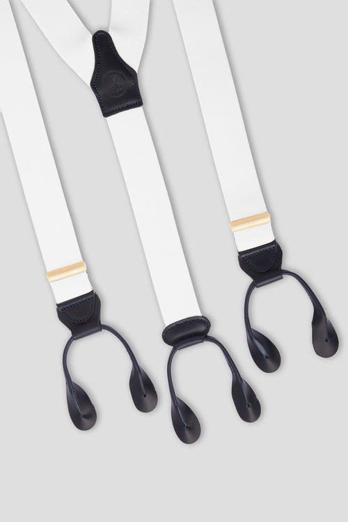 bretelle sartoriali bianche