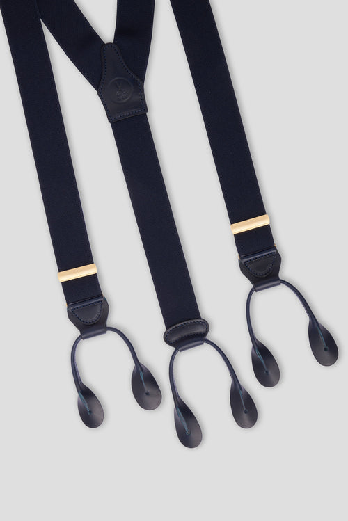 bretelle blu sartoriali