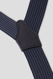 White / Blue Striped Tailored Braces