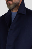 Loro Piana Navy Blue Cashmere Coat