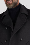 Gray Wool And Cashmere Picot Coat