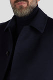 Unlined Blue Cashmere Coat