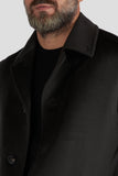 Cappotto In Cashmere Nero tessuto Loro Piana