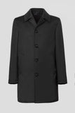 Cappotto In Cashmere Nero tessuto Loro Piana