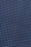 Ascot in SETA motivo geometrico bianco e blu