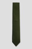 Tie In Cashmere Silk And Green Wool