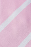 Tie In Pure Silk From Como Regimental Pink / White