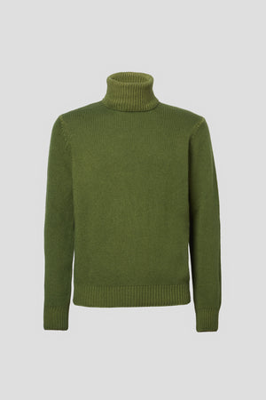 dolcevita verde in lana seta cashmere