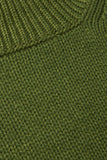 Dolcevita verde in lana seta e cashmere
