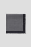 Houndstooth Blue/White Silk Pochette