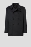 Gray Wool And Cashmere Picot Coat