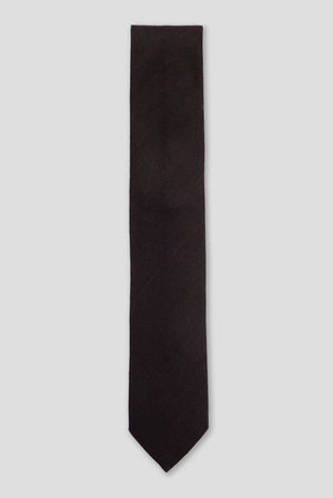 Brown Silk Cashmere And Wool Tie