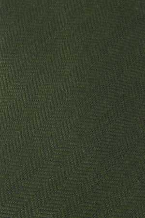 Tie In Cashmere Silk And Green Wool
