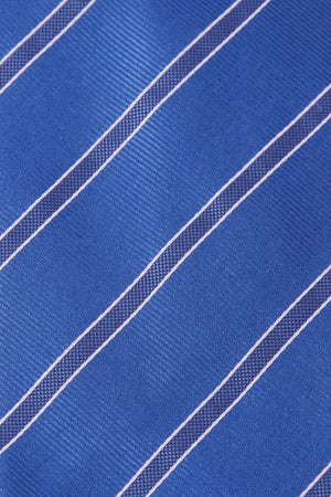 Tie In Pure Como Silk Regimental Light Blue / Dark Blue / White