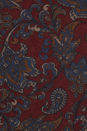 Pochette Wool Design Cashmere Bordeaux
