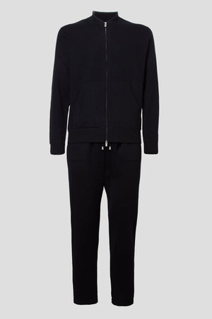Black Cashmere And Wool Jumpsuit
